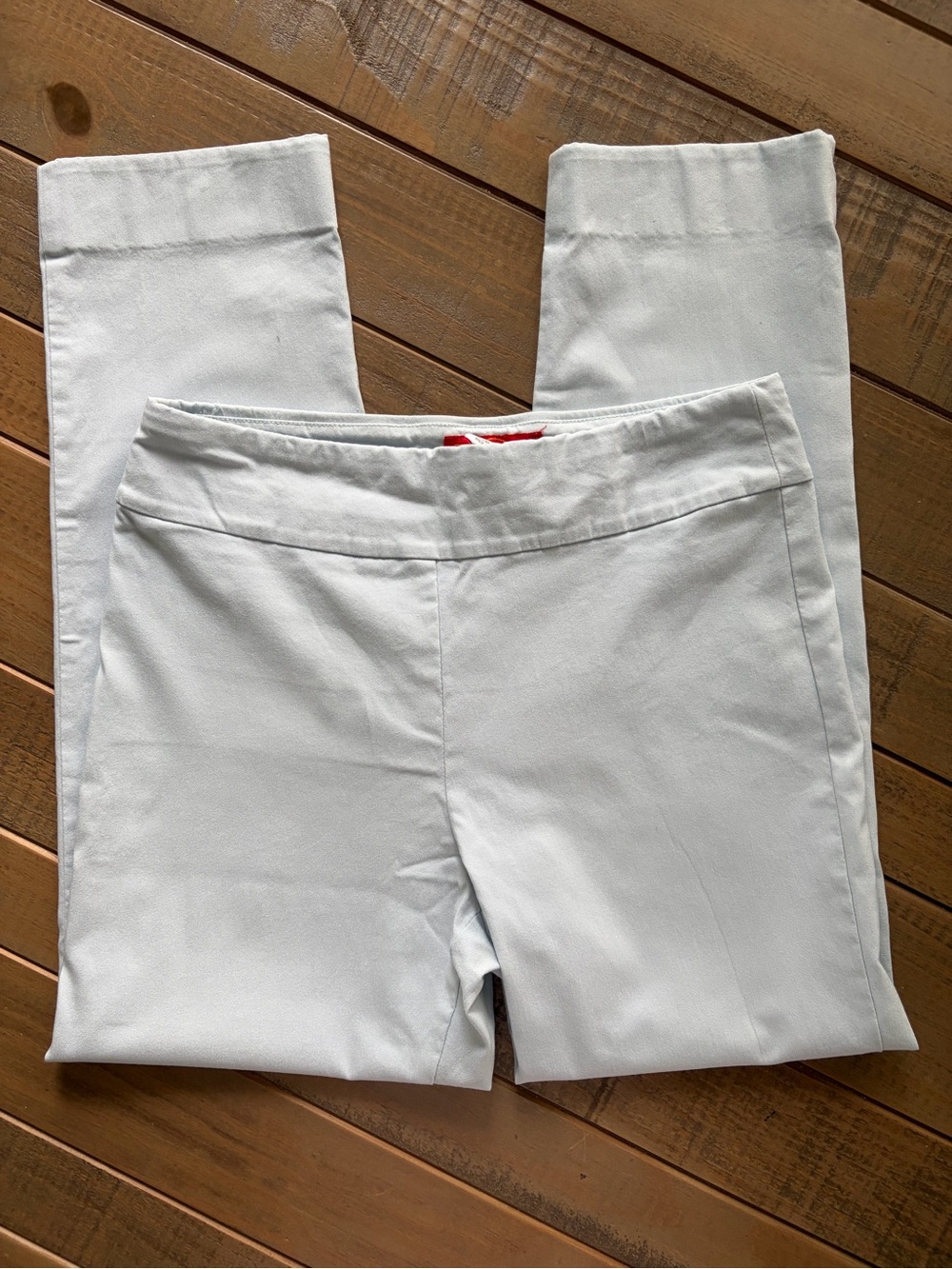 Krazy Larry Taupe Pull On Ankle Pants Size 8 Stretch
Career Office Neutral USA